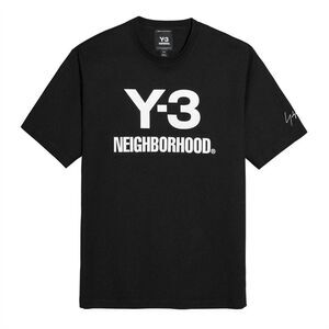 Y-3 Mens Neighborhood Logo T-Shirt / Black